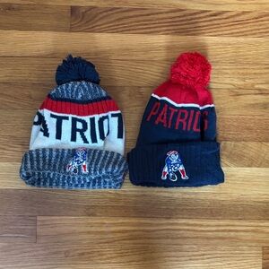 Patriots Beanie Set - Red, Blue, Gray
